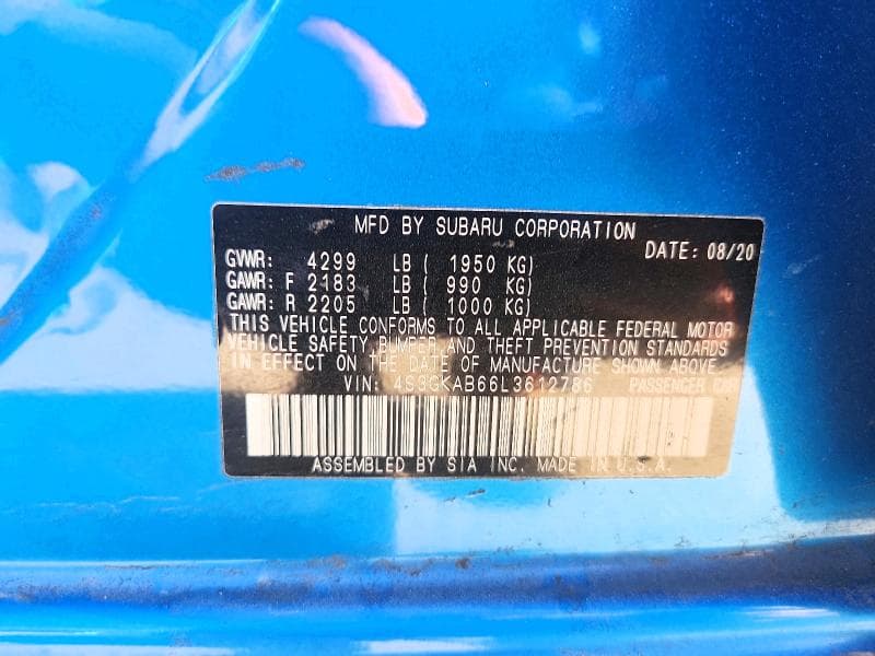 2020 SUBARU IMPREZA 12