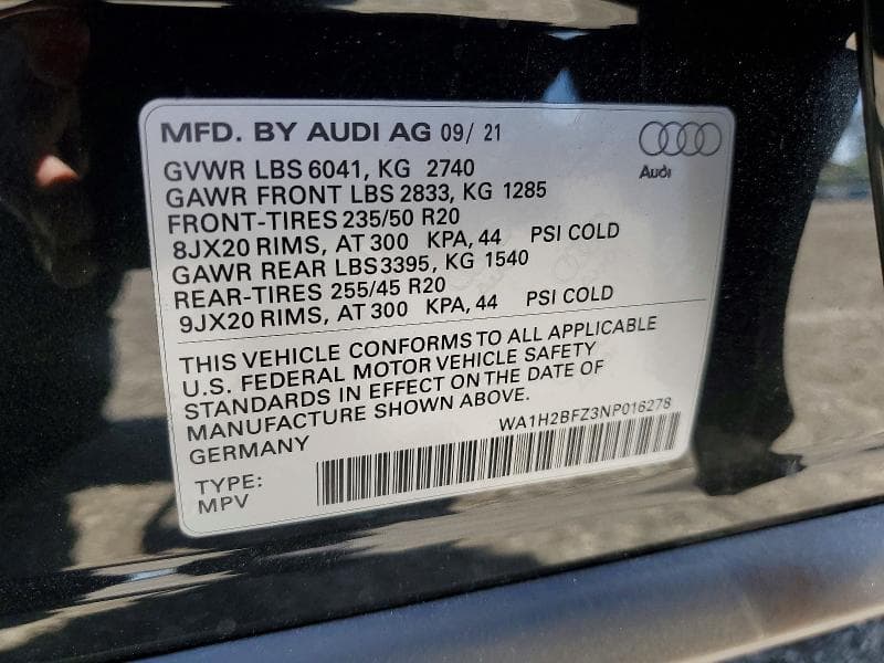 2022 AUDI Q4 E-TRON PREMIUM PLUS 13