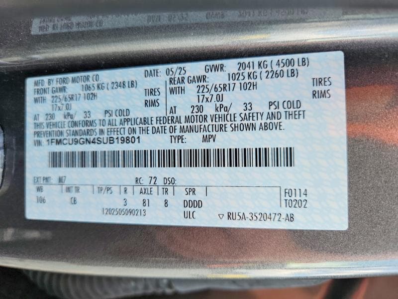 2025 FORD ESCAPE ACTIVE 13