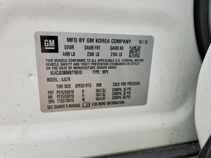 2019 BUICK ENCORE PREFERRED 12