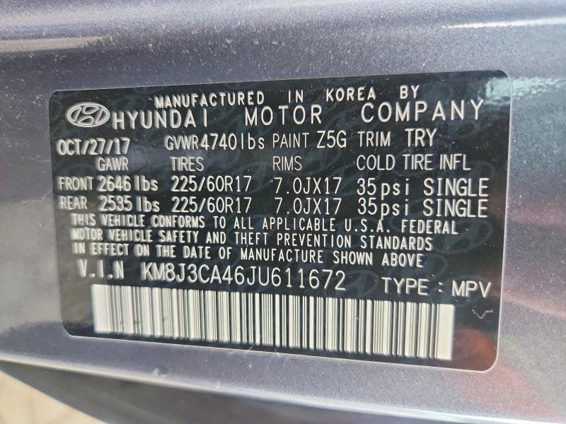 2018 HYUNDAI TUCSON SEL 13