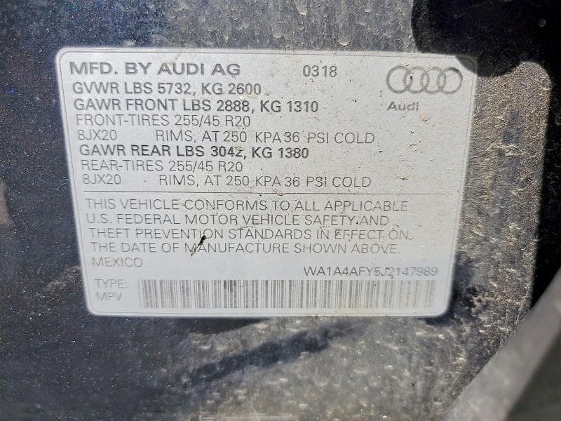 2018 AUDI SQ5 PREMIUM PLUS 12