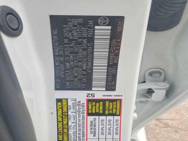 2025 TOYOTA CAMRY SE 12