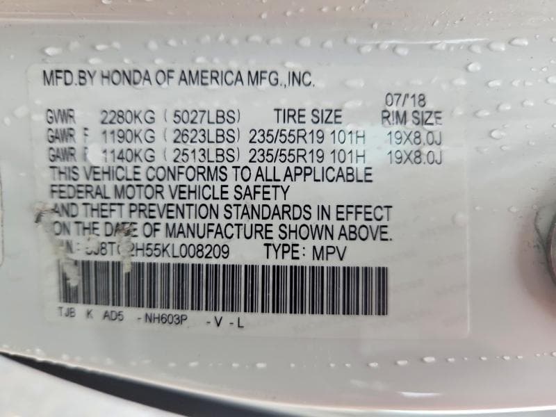 2019 ACURA RDX TECHNOLOGY 13