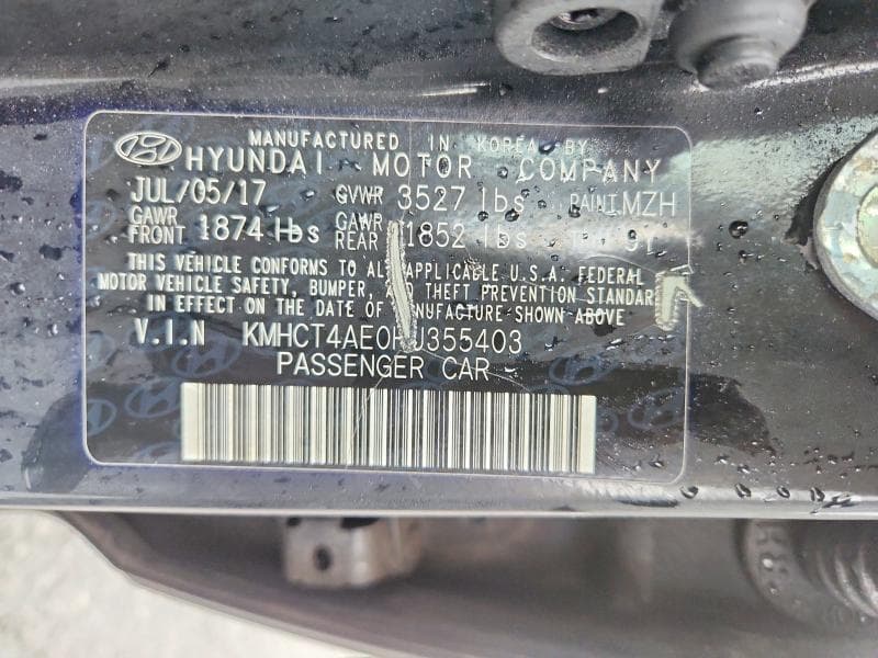 2017 HYUNDAI ACCENT VALUE EDITION 12