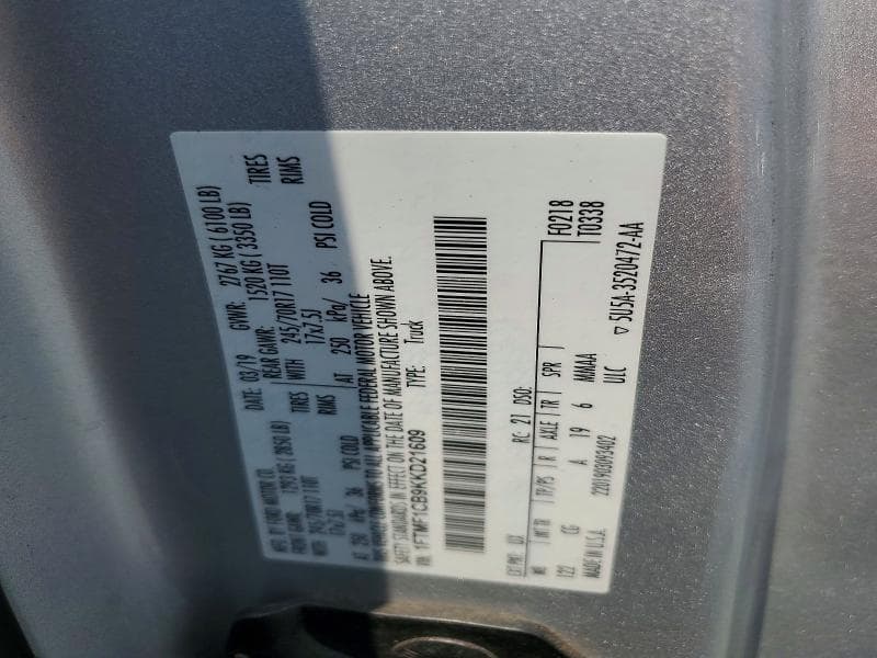 2019 FORD F150 12