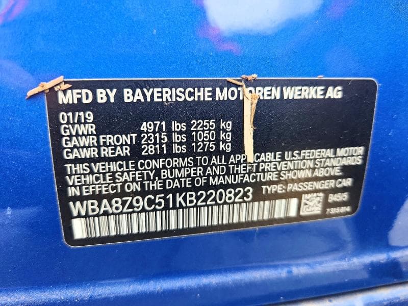 2019 BMW 330XI GT 12