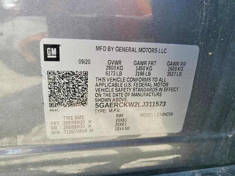 2020 BUICK ENCLAVE PREMIUM 13
