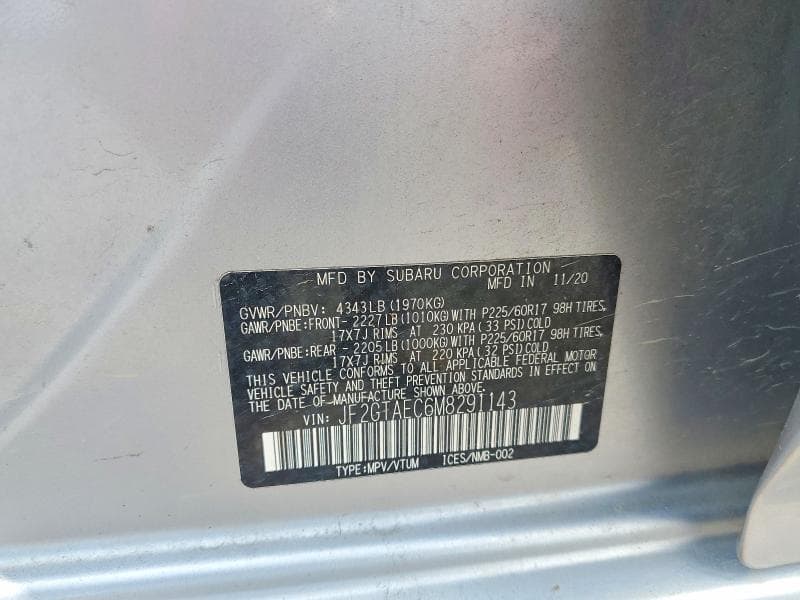 2021 SUBARU CROSSTREK PREMIUM 13