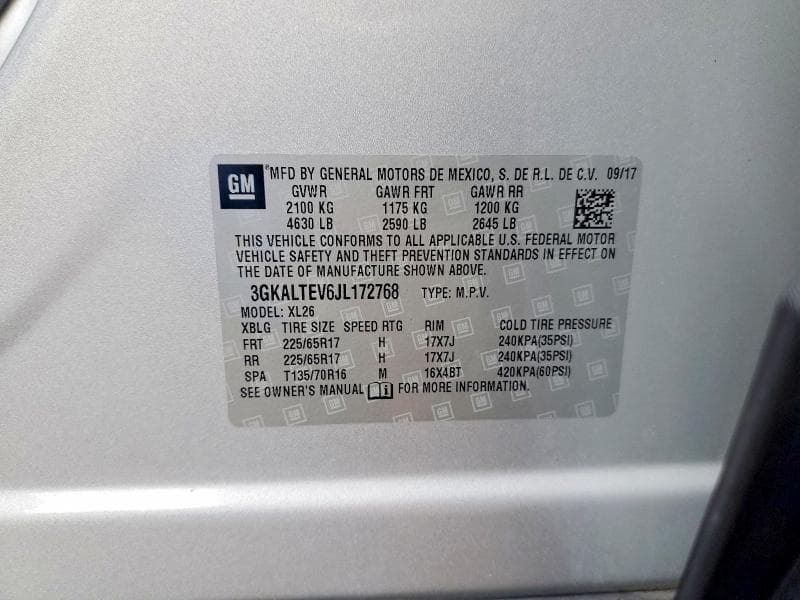 2018 GMC TERRAIN SLE 13