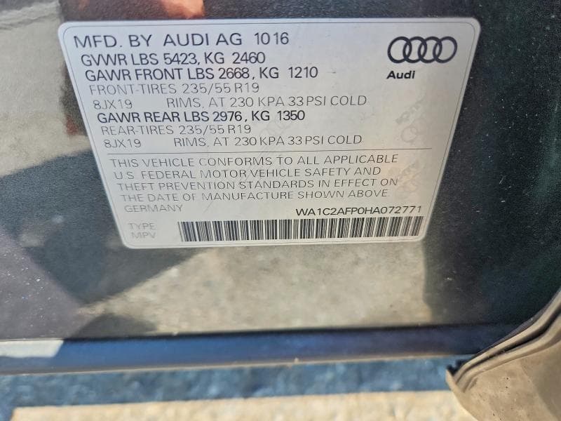 2017 AUDI Q5 PREMIUM 13