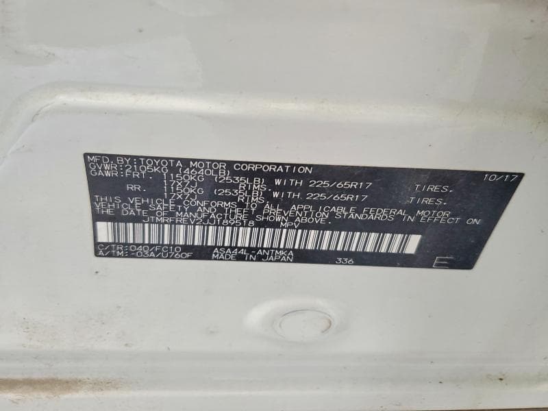 2018 TOYOTA RAV4 XLE 13