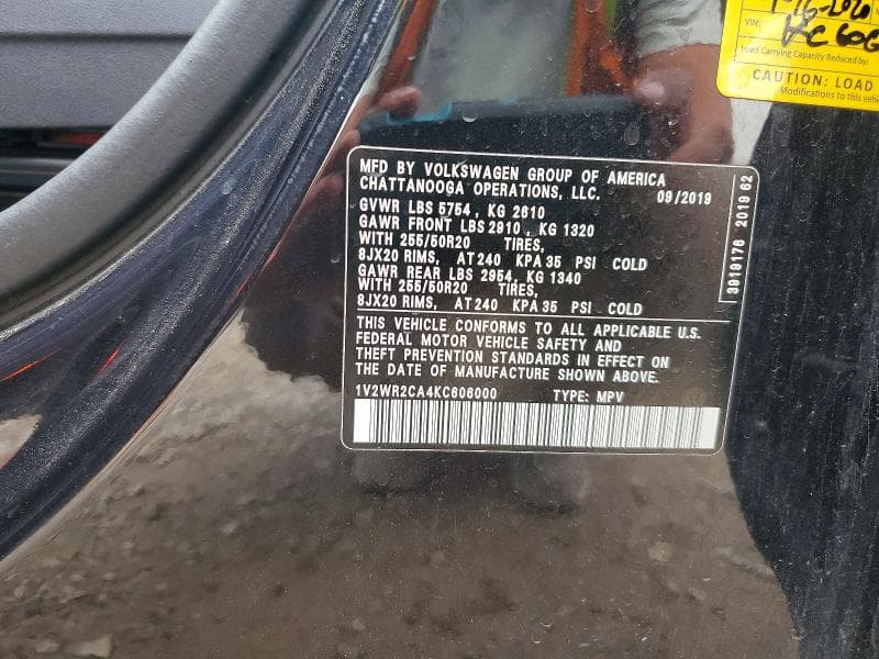 2019 VOLKSWAGEN ATLAS SE 13