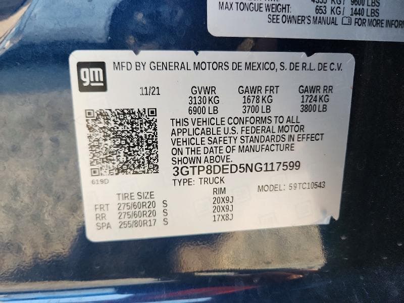 2022 GMC SIERRA LIMITED C1500 SLT 12