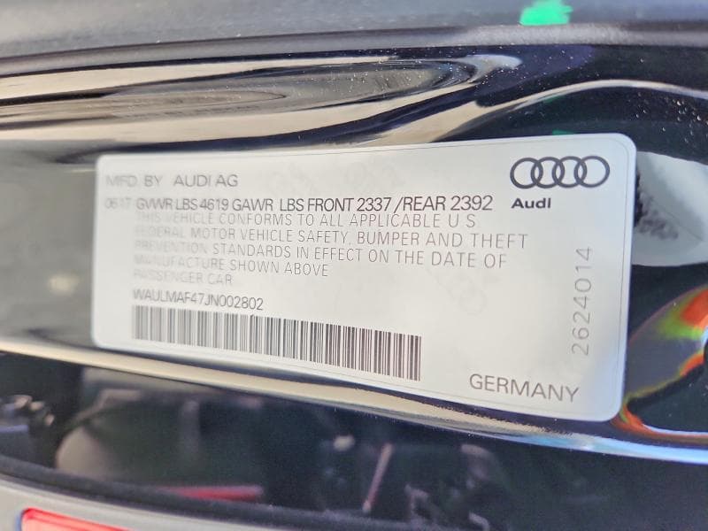 2018 AUDI A4 PREMIUM PLUS 12