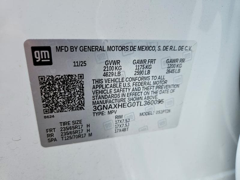 2026 CHEVROLET EQUINOX LT 13