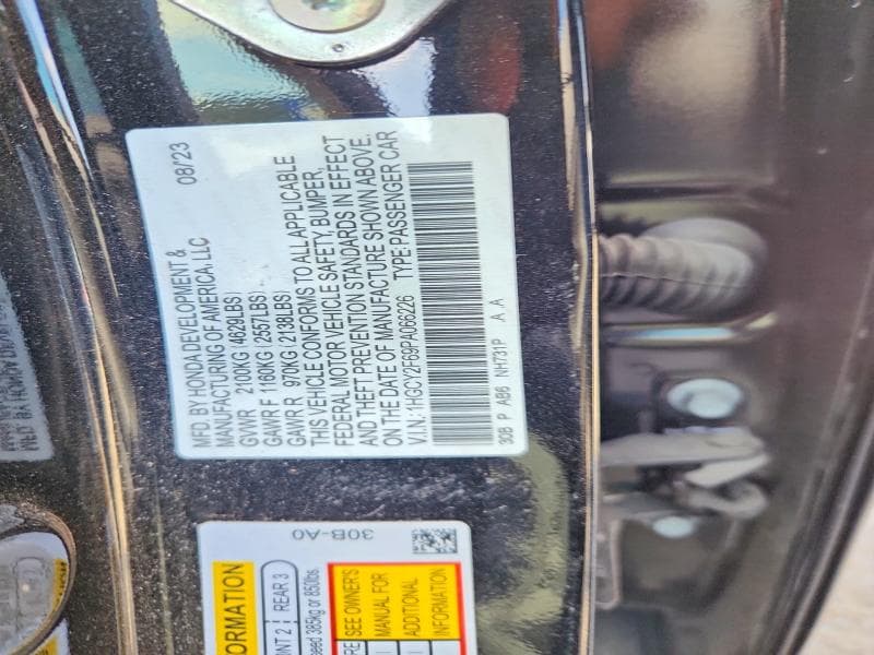 2023 HONDA ACCORD HYBRID EXL 12