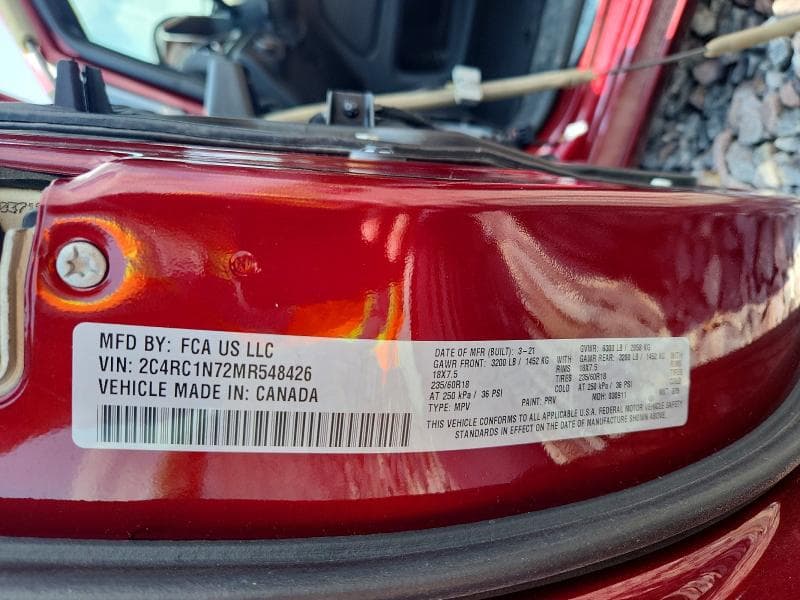 2021 CHRYSLER PACIFICA HYBRID PINNACLE 13