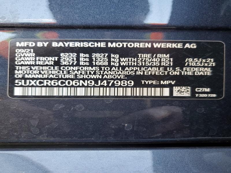 2022 BMW X5 XDRIVE40I XDRIVE40I 14