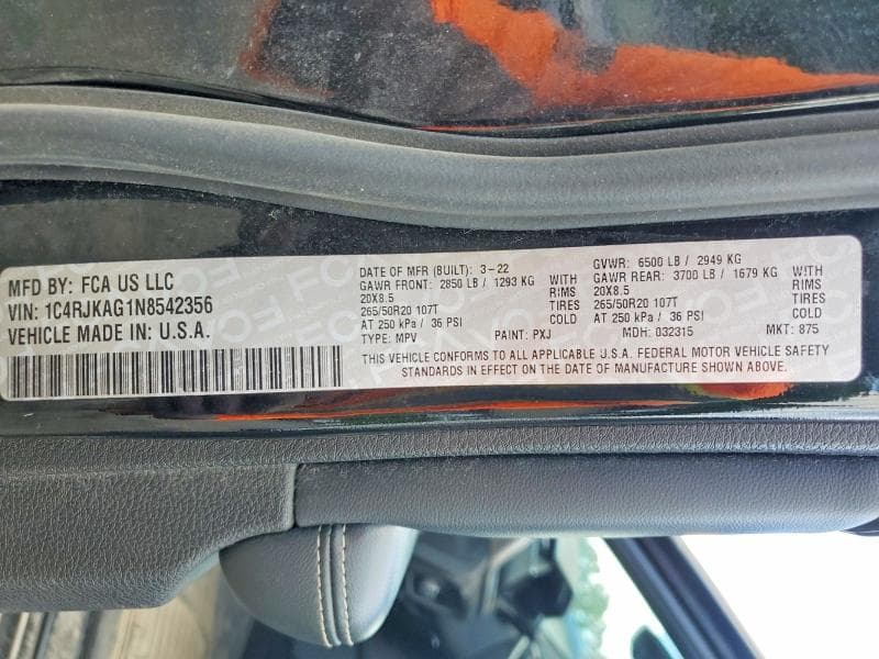 2022 JEEP GRAND CHEROKEE L LAREDO 13