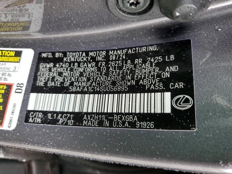 2025 LEXUS ES 300H ULTRA LUXURY 12