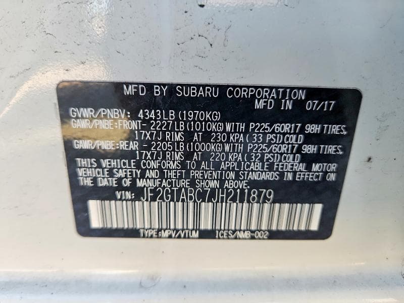 2018 SUBARU CROSSTREK PREMIUM 13