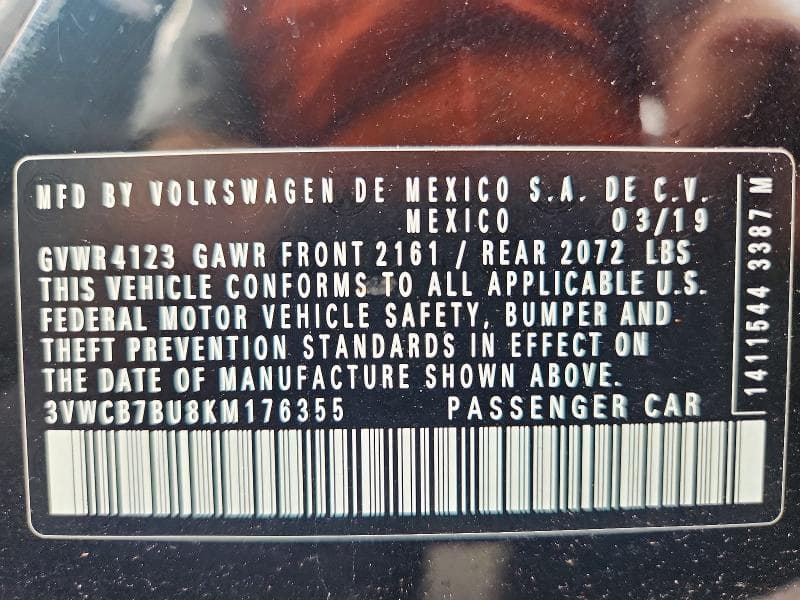 2019 VOLKSWAGEN JETTA S S 13