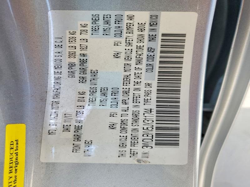 2018 TOYOTA YARIS IA BASE 13