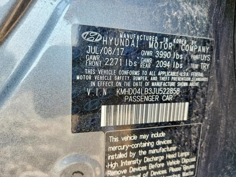 2018 HYUNDAI ELANTRA SPORT 12