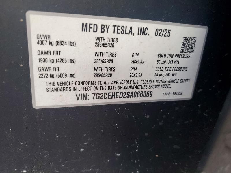 2025 TESLA CYBERTRUCK 13
