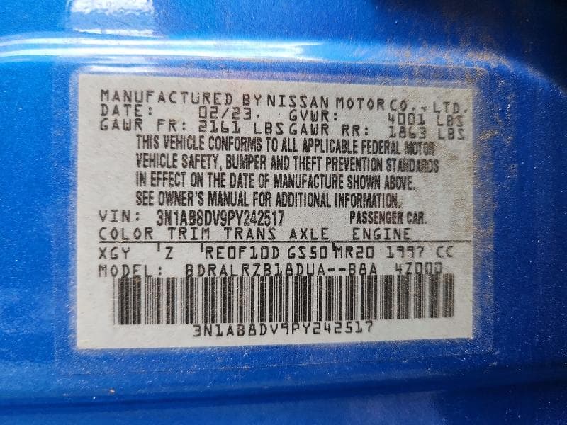 2023 NISSAN SENTRA SR 12