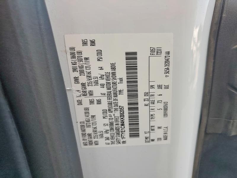 2019 FORD TRANSIT 150 DELIVERY VAN 13