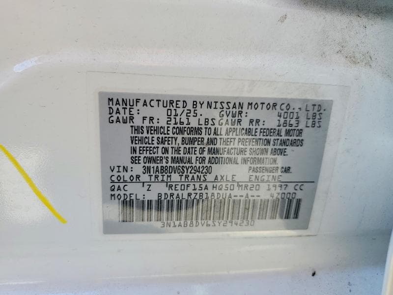 2025 NISSAN SENTRA SR 12