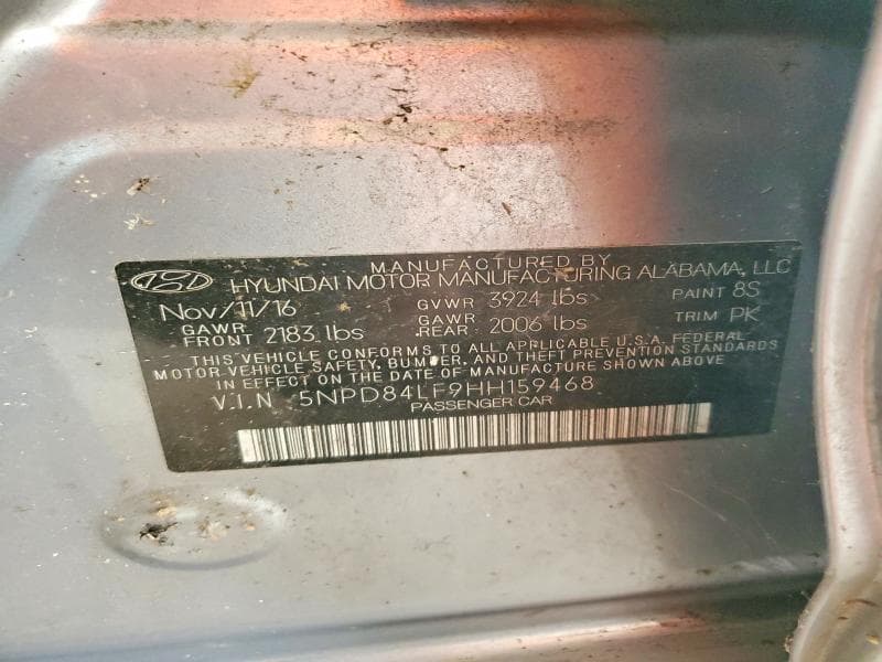2017 HYUNDAI ELANTRA SE 12