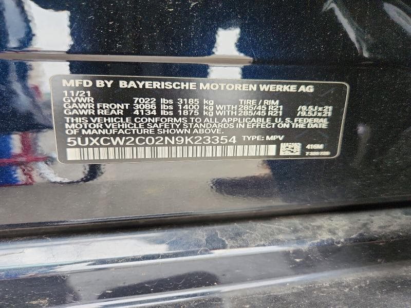 2022 BMW X7 XDRIVE40I 13
