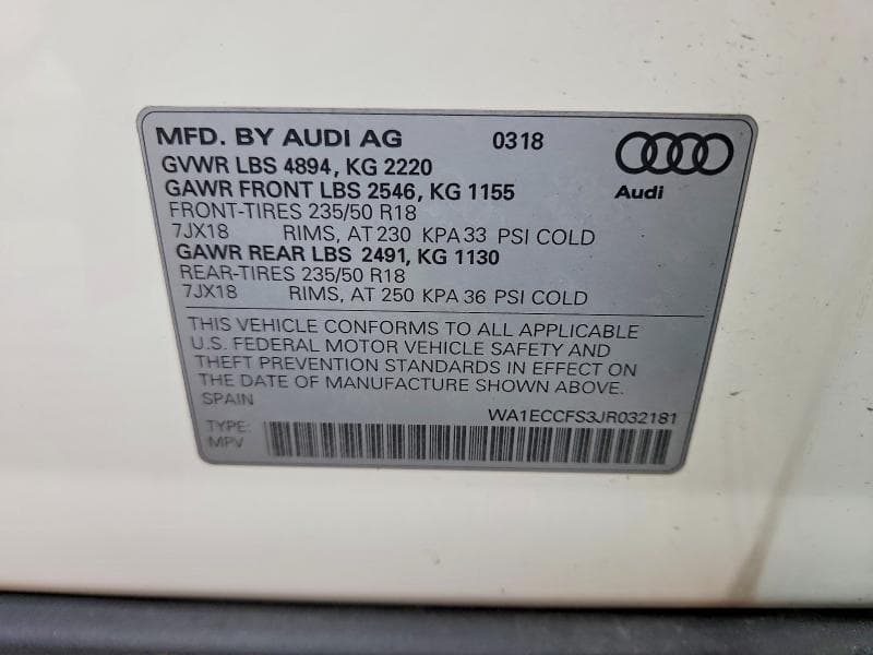 2018 AUDI Q3 PREMIUM 14