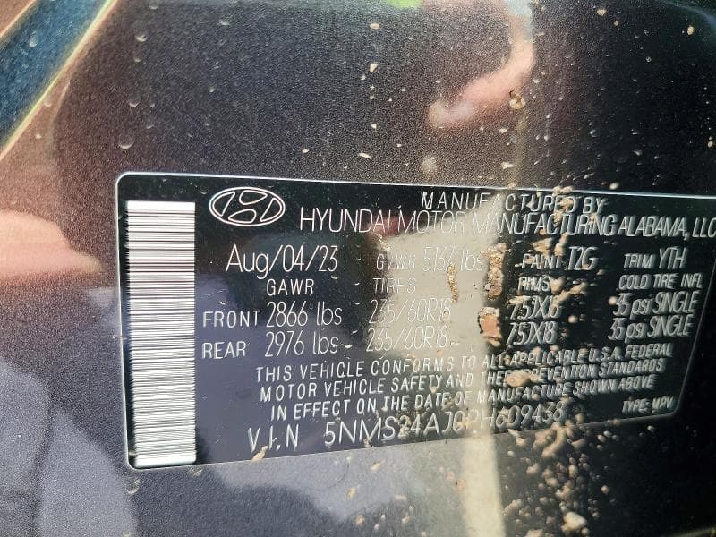 2023 HYUNDAI SANTA FE SEL 12