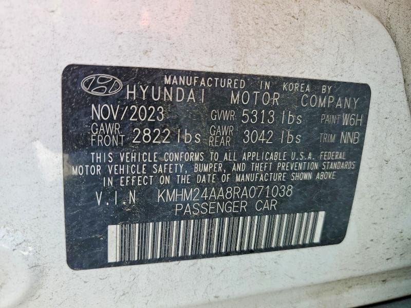 2024 HYUNDAI IONIQ 6 SE 12
