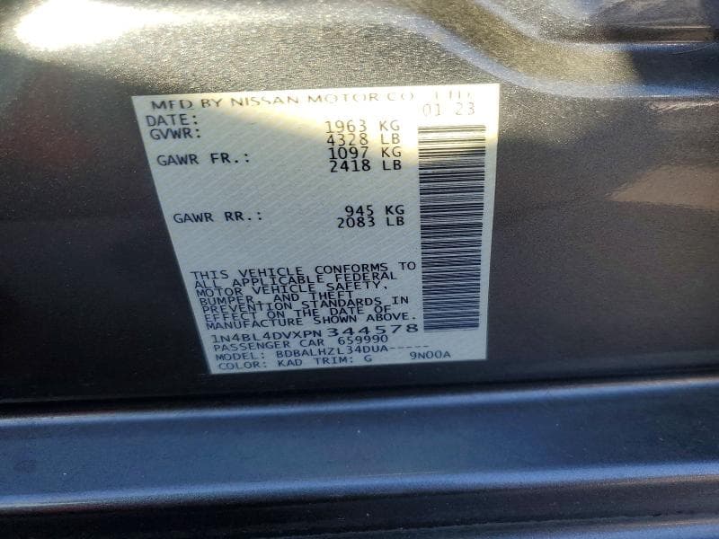 2023 NISSAN ALTIMA SV 13