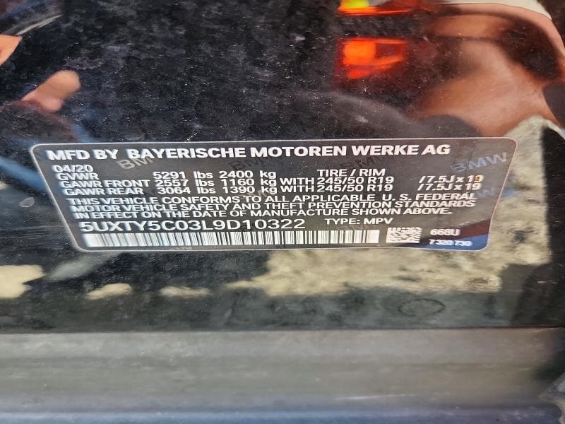 2020 BMW X3 XDRIVE30I 13