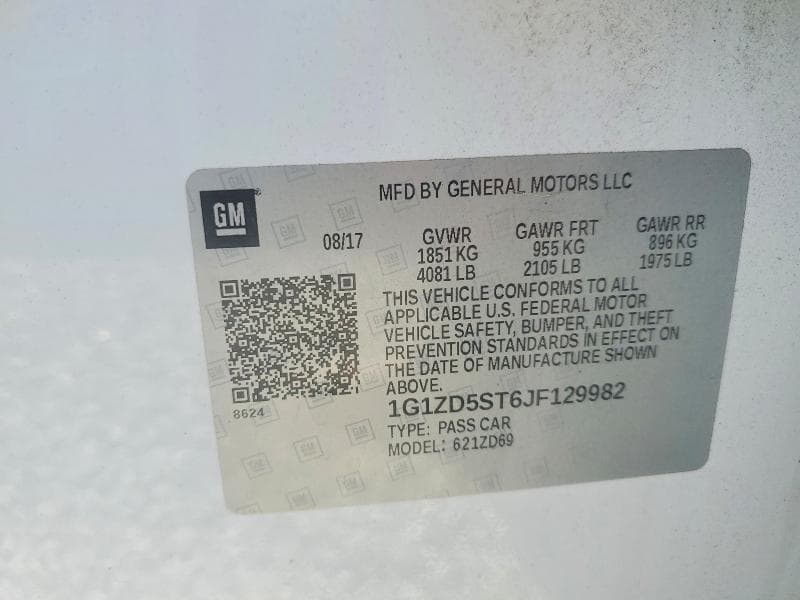 2018 CHEVROLET MALIBU LT 12