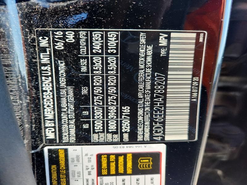2017 MERCEDES-BENZ GLS 450 4MATIC 13