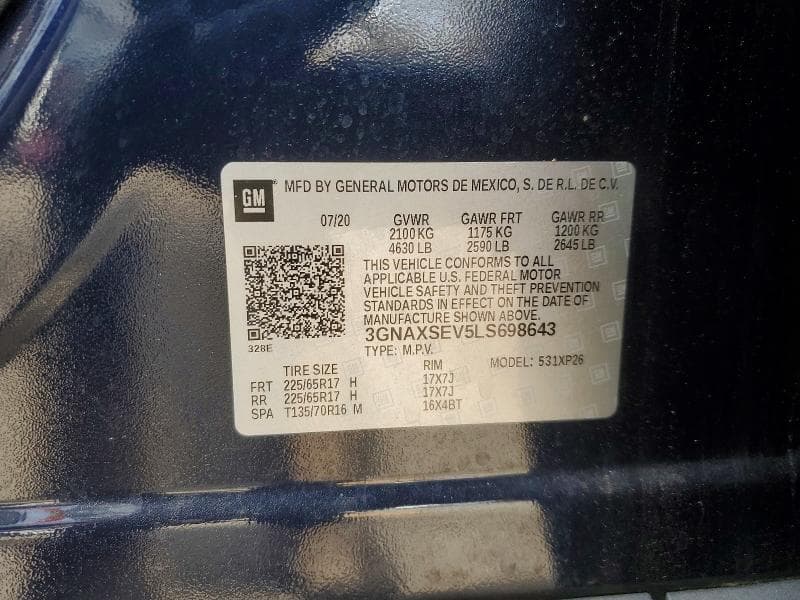 2020 CHEVROLET EQUINOX LS 13