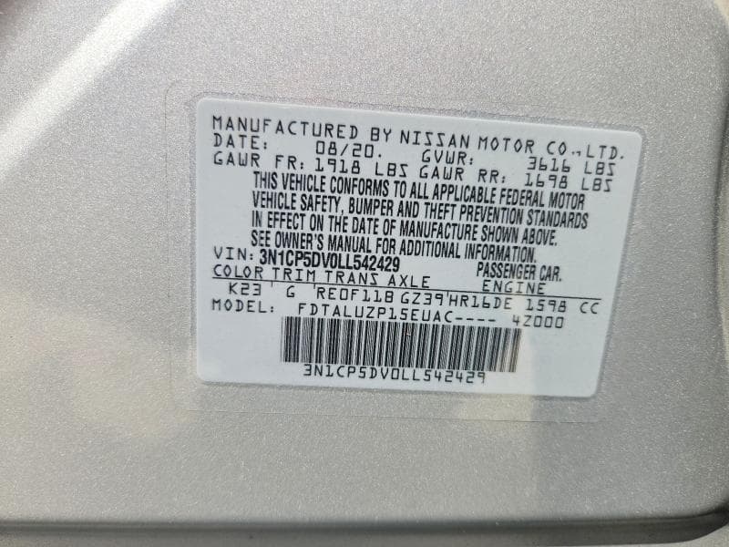 2020 NISSAN KICKS SR 14