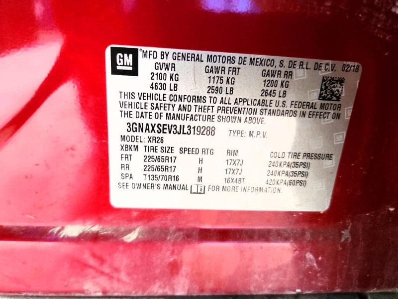 2018 CHEVROLET EQUINOX LT 13