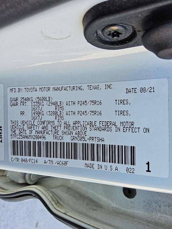 2021 TOYOTA TACOMA SR5 V6 13