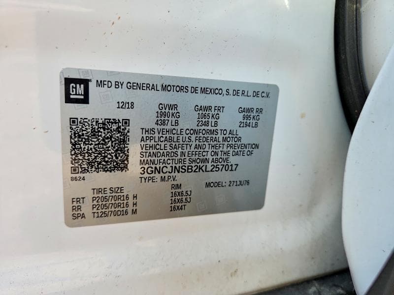 2019 CHEVROLET TRAX LS 13