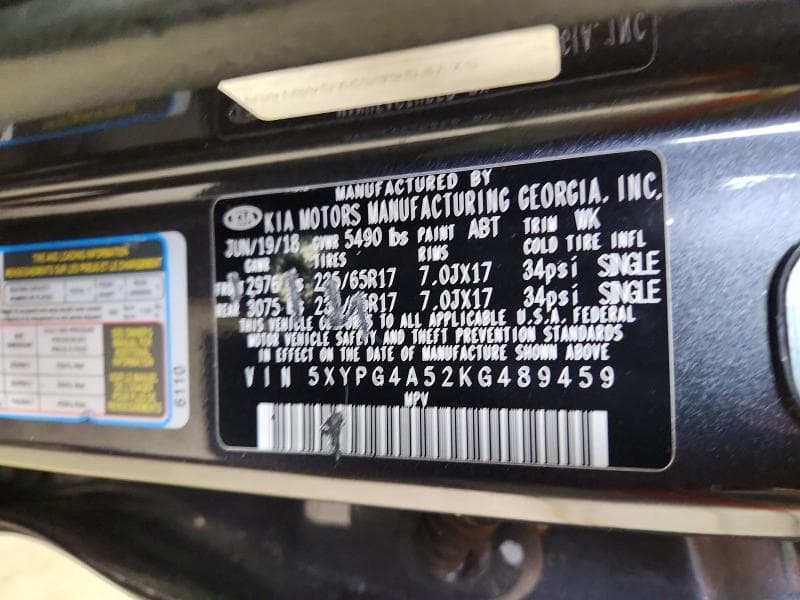 2019 KIA SORENTO LX V6 14