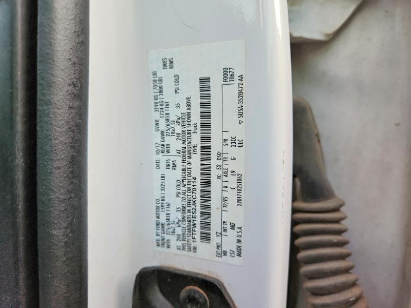 2018 FORD F150 SUPERCREW 12