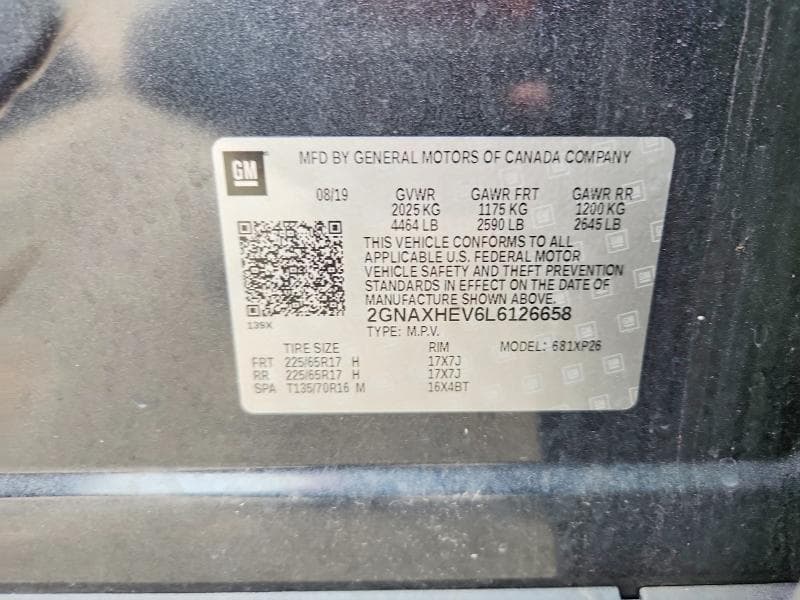 2020 CHEVROLET EQUINOX LS 13